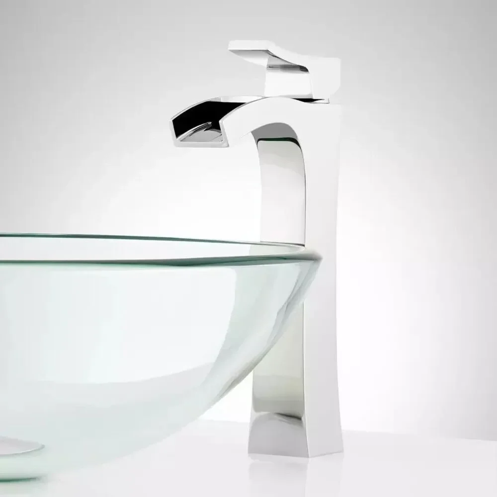 Signature Hardware Vilamonte Waterfall Vessel Faucet - SHWSCVL105LBN